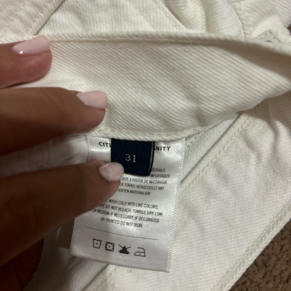 White citizens of Humanity jeans shorts. Size 31.